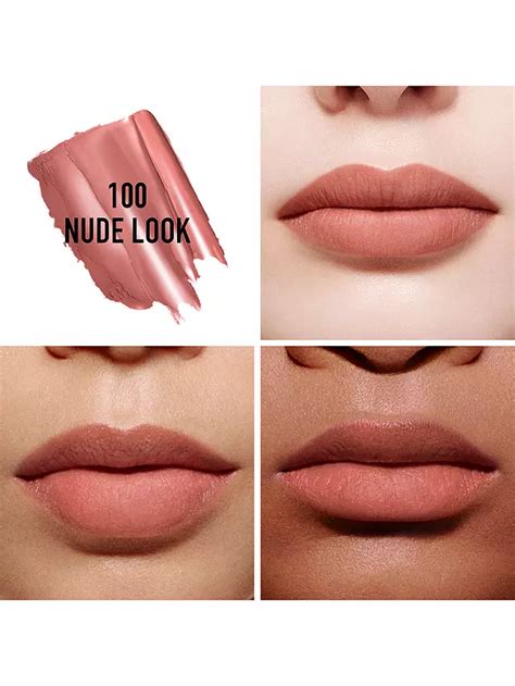 dior 100 nude look velvet|Rouge Dior Nude: Lipsticks and Colored Lip Balms.